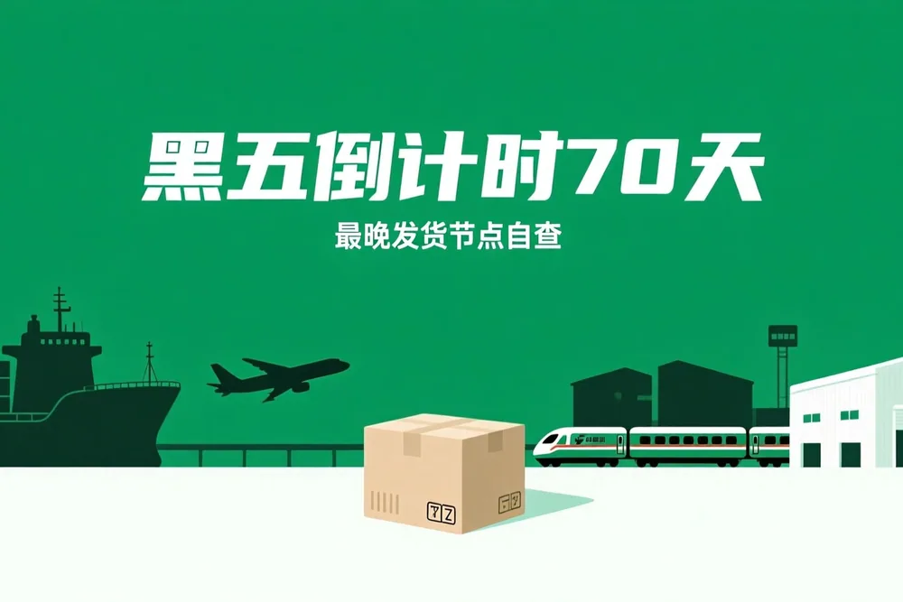 黑五倒计时70天：海运、铁路、空运的货，最晚哪天必须发？