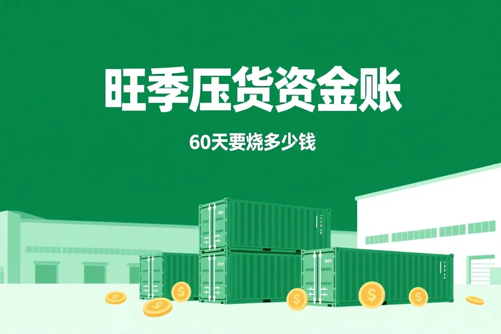 旺季压货60天要烧多少钱？这笔资金账，大多数人备货前没算过