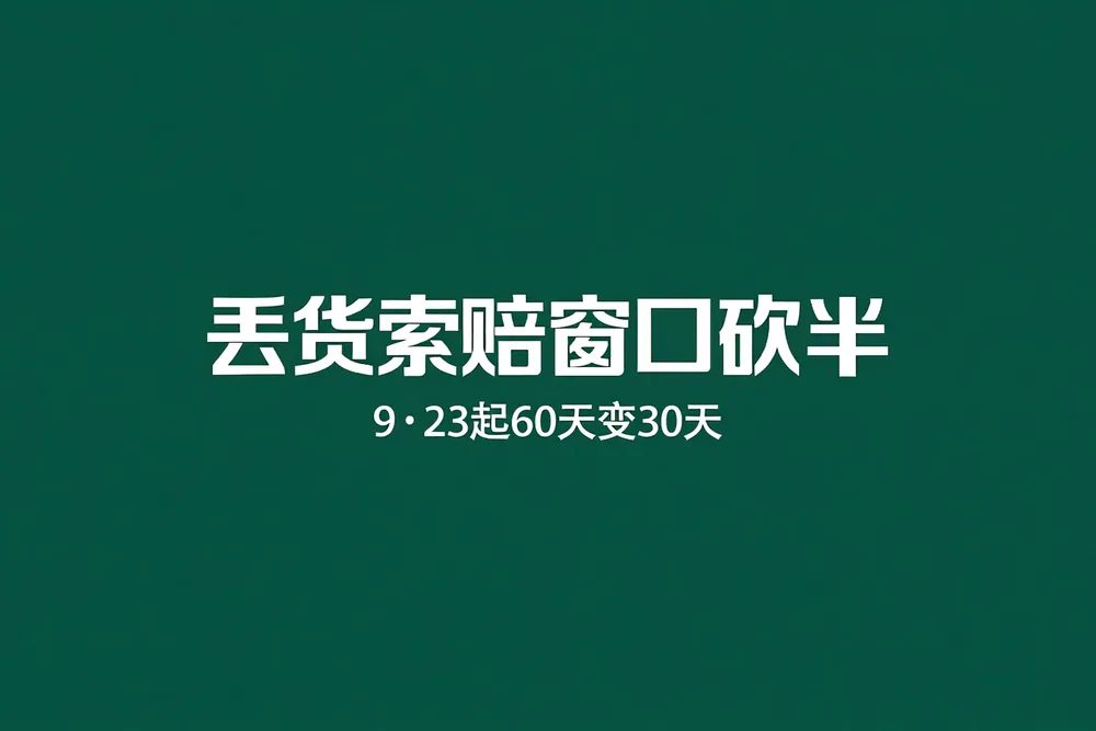 FBA丢货索赔窗口9·23砍半：60天变30天，3件事赶紧自查